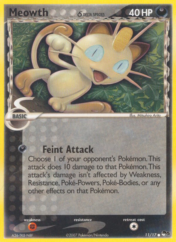 Meowth (11/17) (Delta Species) [POP Series 5] | Play N Trade Winnipeg