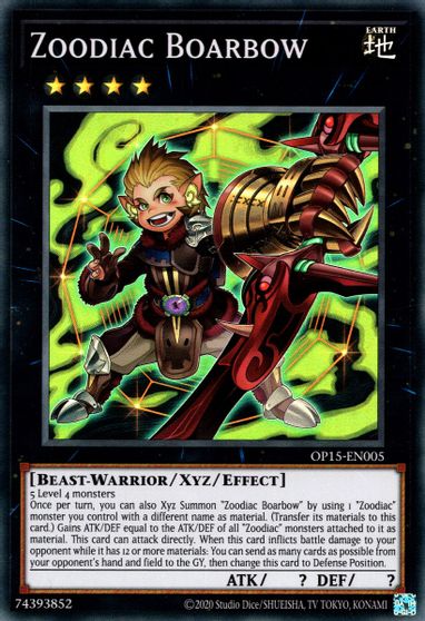 Zoodiac Boarbow [OP15-EN005] Super Rare | Play N Trade Winnipeg