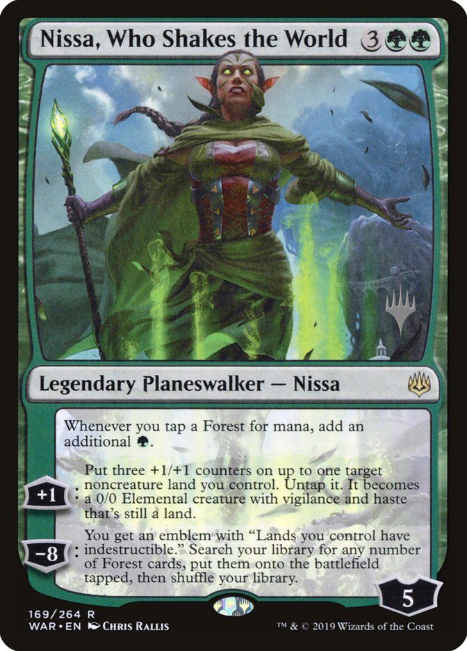 Nissa, Who Shakes the World (Promo Pack) [War of the Spark Promos] | Play N Trade Winnipeg