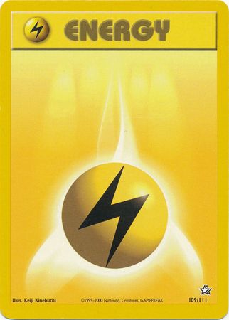 Lightning Energy (109/111) [Neo Genesis Unlimited] | Play N Trade Winnipeg