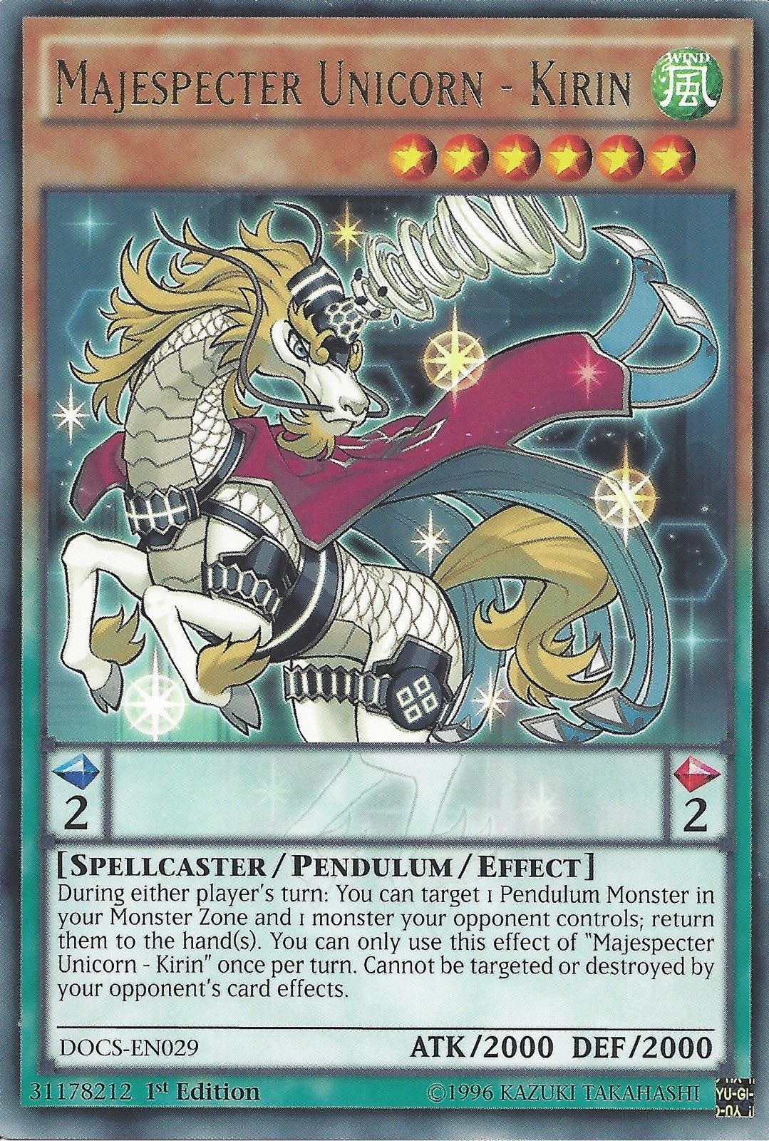 Majespecter Unicorn - Kirin [DOCS-EN029] Rare | Play N Trade Winnipeg