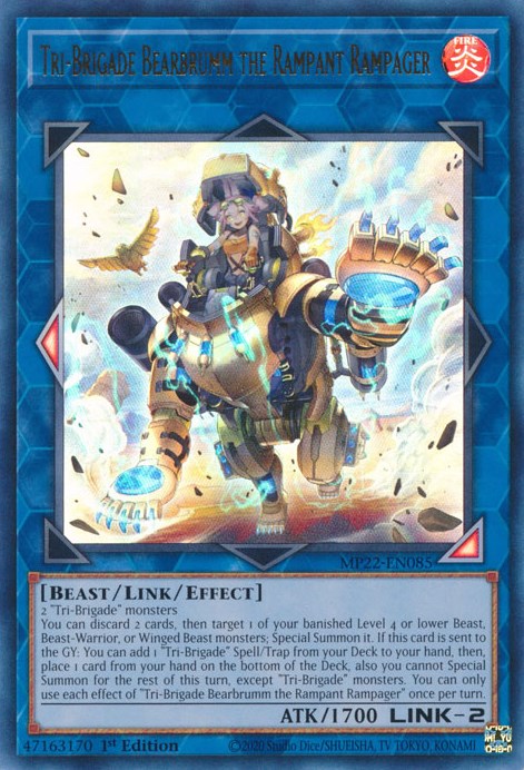 Tri-Brigade Bearbrumm the Rampant Rampager [MP22-EN085] Ultra Rare | Play N Trade Winnipeg