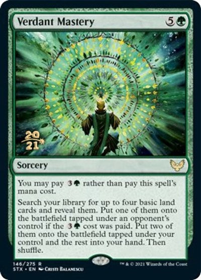 Verdant Mastery [Strixhaven: School of Mages Prerelease Promos] | Play N Trade Winnipeg