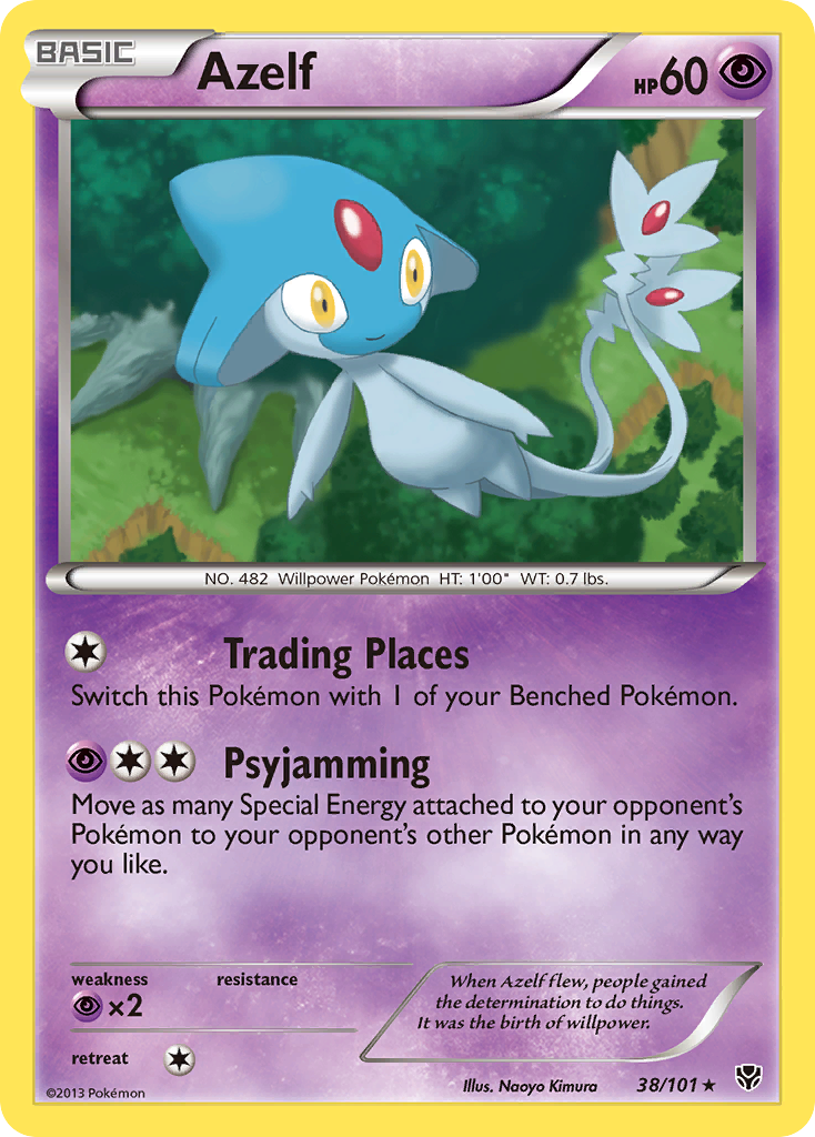 Azelf (38/101) [Black & White: Plasma Blast] | Play N Trade Winnipeg