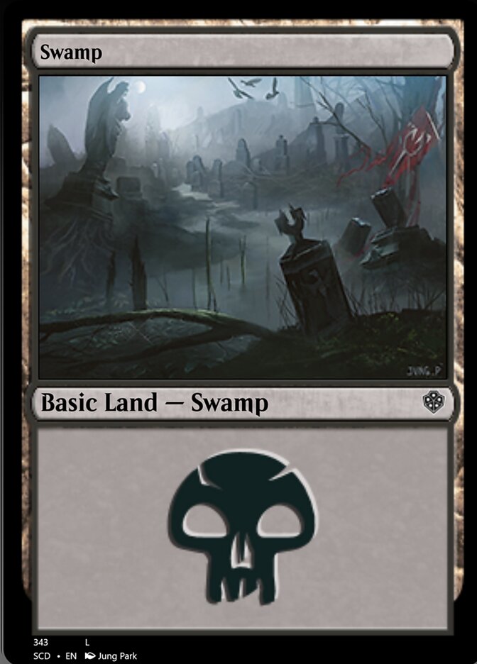 Swamp (343) [Starter Commander Decks] | Play N Trade Winnipeg