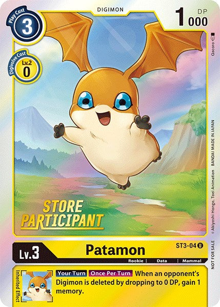 Patamon [ST3-04] (Store Participant) [Starter Deck: Heaven's Yellow Promos] | Play N Trade Winnipeg