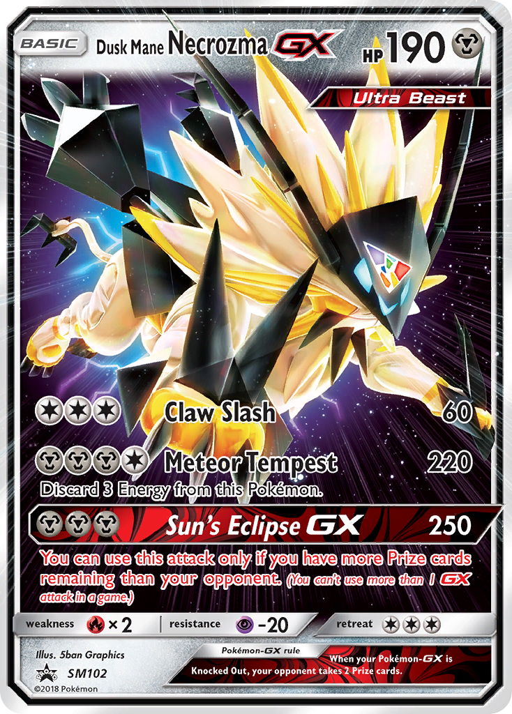 Dusk Mane Necrozma GX (SM102) [Sun & Moon: Black Star Promos] | Play N Trade Winnipeg