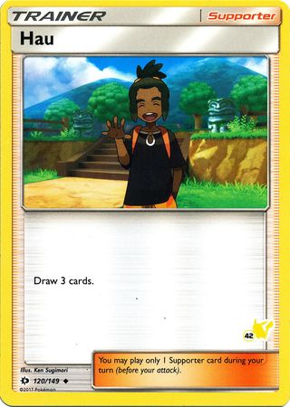 Hau (120/149) (Pikachu Stamp #42) [Battle Academy 2020] | Play N Trade Winnipeg