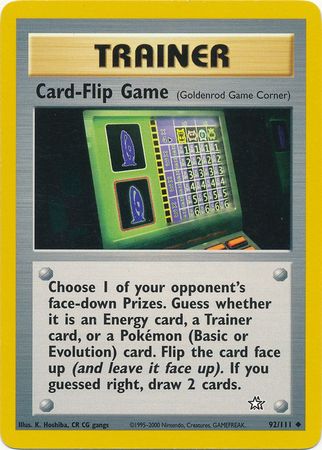 Card-Flip Game (92/111) [Neo Genesis Unlimited] | Play N Trade Winnipeg