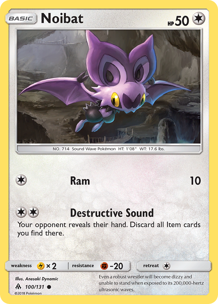 Noibat (100/131) [Sun & Moon: Forbidden Light] | Play N Trade Winnipeg