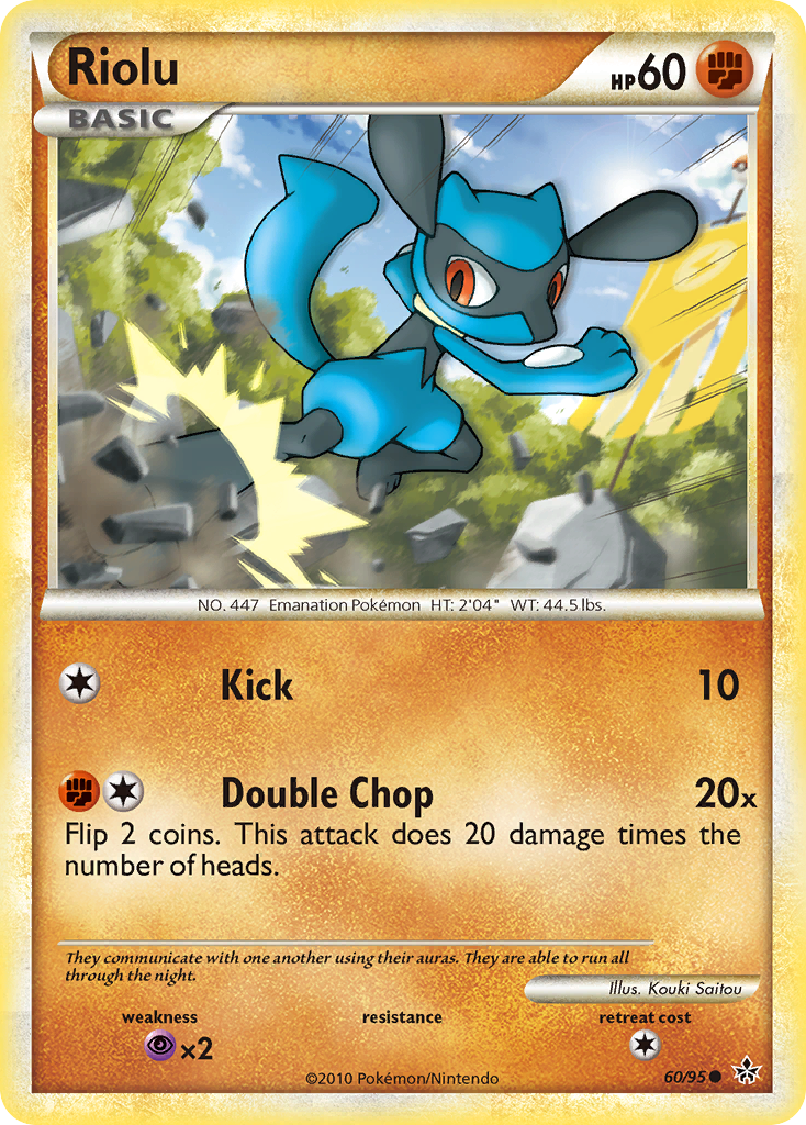 Riolu (60/95) [HeartGold & SoulSilver: Unleashed] | Play N Trade Winnipeg