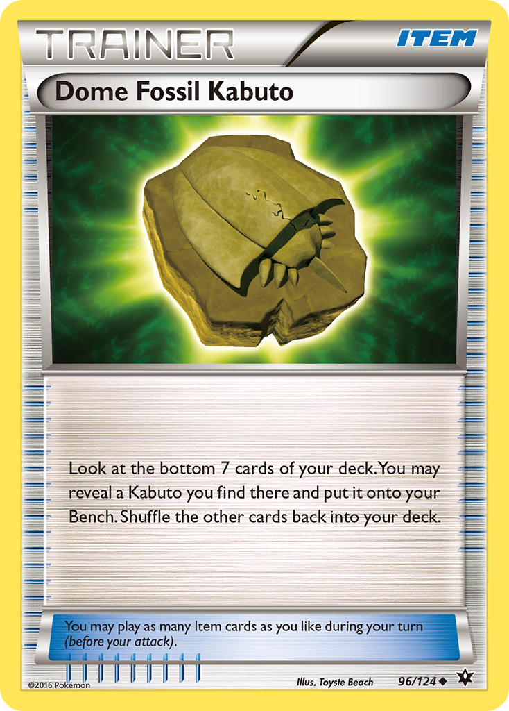 Dome Fossil Kabuto (96/124) [XY: Fates Collide] | Play N Trade Winnipeg