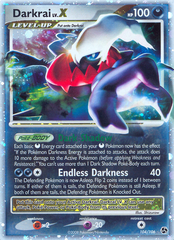 Darkrai LV.X (104/106) [Diamond & Pearl: Great Encounters] | Play N Trade Winnipeg