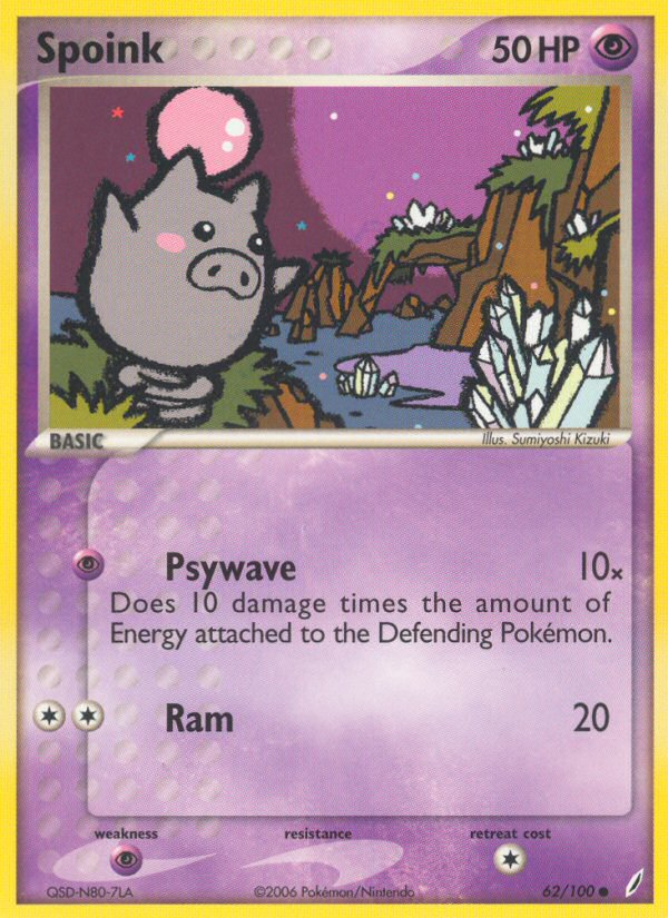 Spoink (62/100) [EX: Crystal Guardians] | Play N Trade Winnipeg