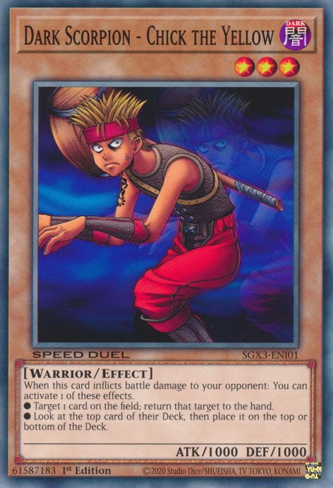 Dark Scorpion - Chick the Yellow [SGX3-ENI01] Common | Play N Trade Winnipeg