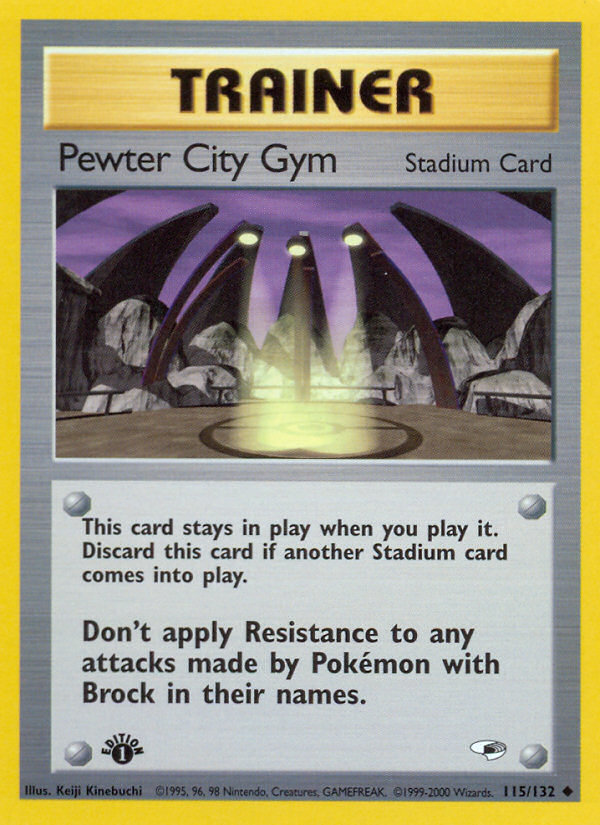Pewter City Gym (115/132) [Gym Heroes 1st Edition] | Play N Trade Winnipeg