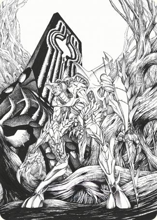 Lukka, Bound to Ruin Art Card [Phyrexia: All Will Be One Art Series] | Play N Trade Winnipeg