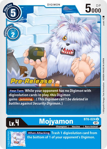 Mojyamon [BT6-024] [Double Diamond Pre-Release Cards] | Play N Trade Winnipeg