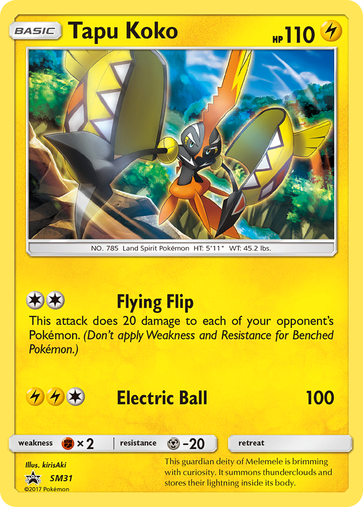 Tapu Koko (SM31) [Sun & Moon: Black Star Promos] | Play N Trade Winnipeg