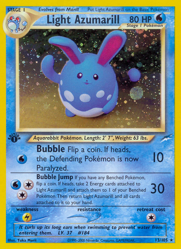 Light Azumarill (13/105) [Neo Destiny 1st Edition] | Play N Trade Winnipeg