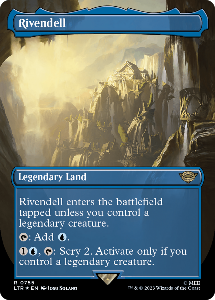 Rivendell (Borderless) (Surge Foil) [The Lord of the Rings: Tales of Middle-Earth] | Play N Trade Winnipeg
