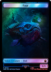 Fish // Alien Salamander Double-Sided Token (Surge Foil) [Doctor Who Tokens] | Play N Trade Winnipeg