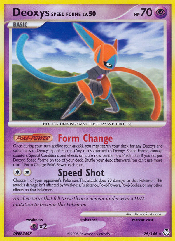 Deoxys Speed Forme (26/146) [Diamond & Pearl: Legends Awakened] | Play N Trade Winnipeg