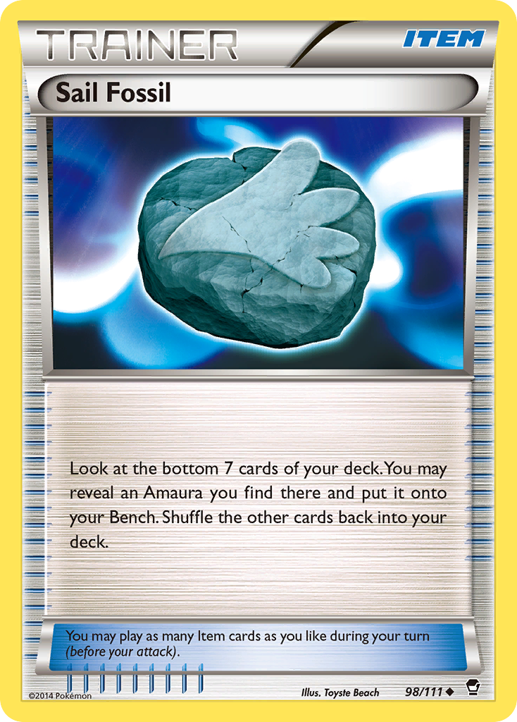 Sail Fossil (98/111) [XY: Furious Fists] | Play N Trade Winnipeg