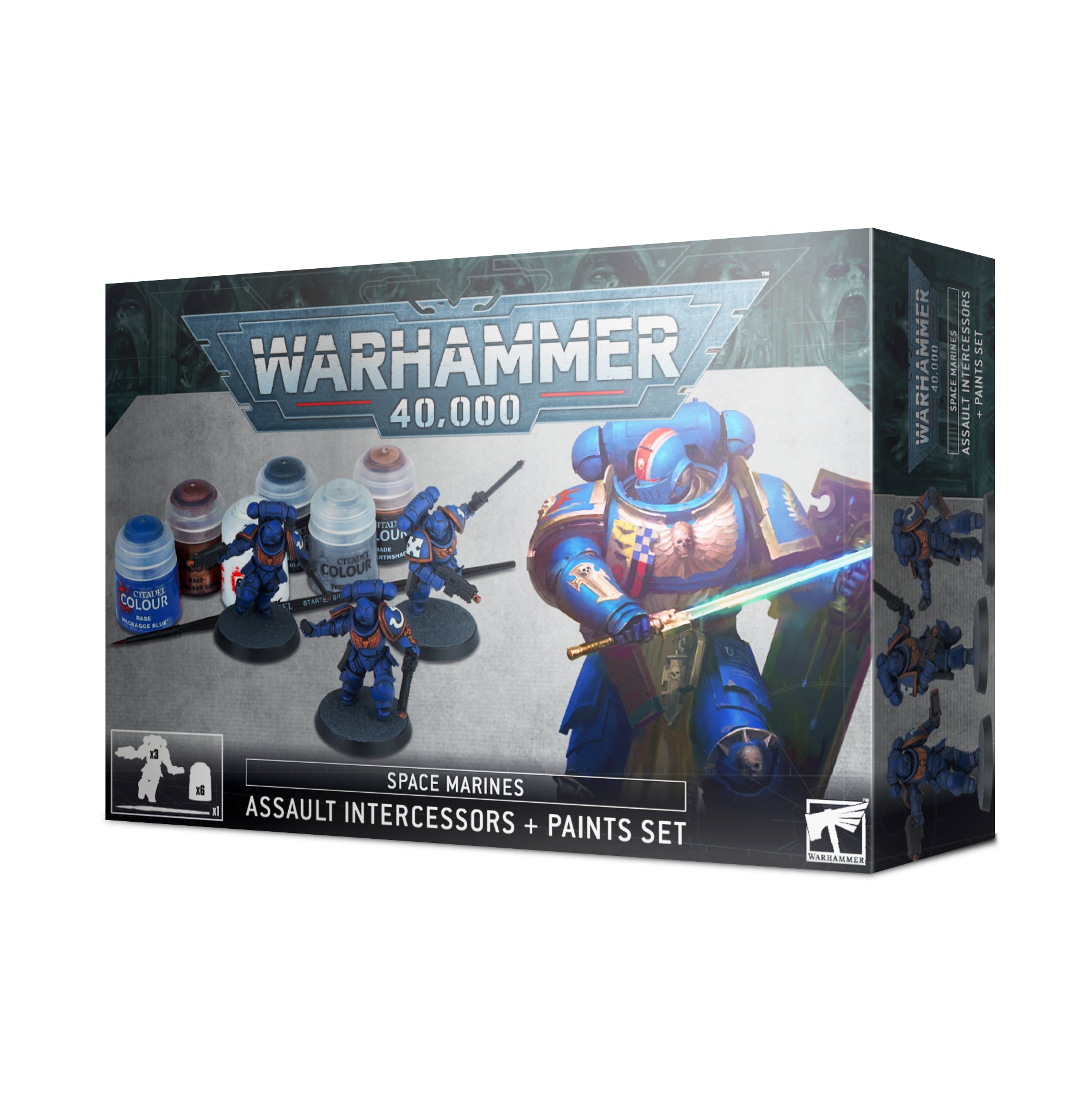 WARHAMMER 40K: ASSAULT INTERCESSORS + PAINTS SET | Play N Trade Winnipeg