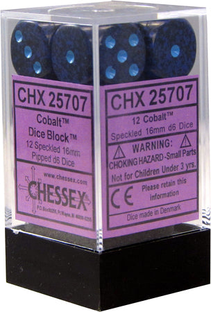 CHESSEX - 12D6 SPECKLED BLUE STARS | Play N Trade Winnipeg